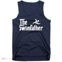 The Swim Father Funny Swimming Swimmer Gift Tank Top thumb 0