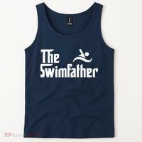 The Swim Father Funny Swimming Swimmer Gift Tank Top thumb 2