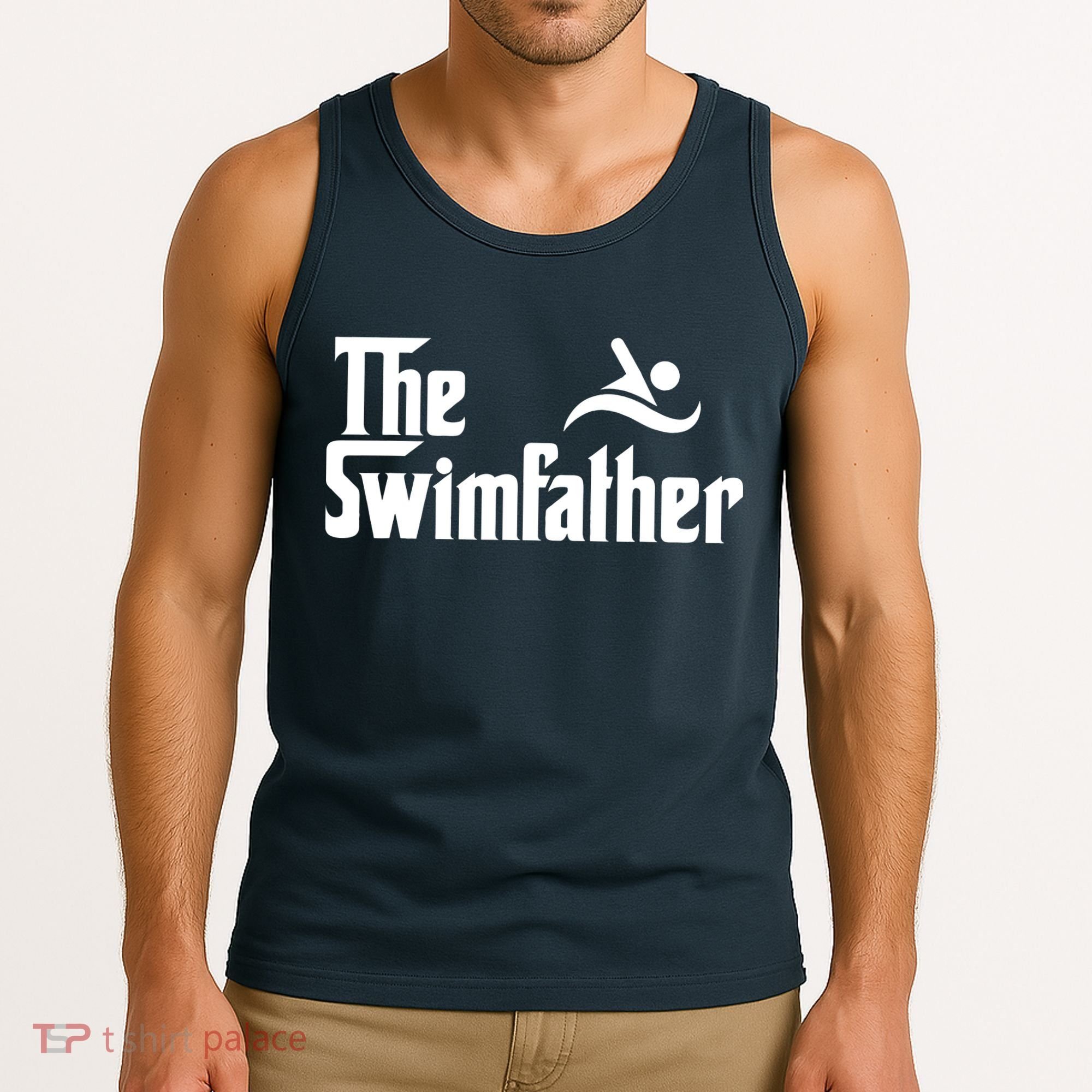 The Swim Father Funny Swimming Swimmer Gift Tank Top