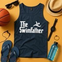 The Swim Father Funny Swimming Swimmer Gift Tank Top thumb 4