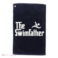 The Swim Father Funny Swimming Swimmer Gift Golf Towel thumb 0