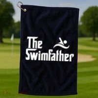 The Swim Father Funny Swimming Swimmer Gift Golf Towel thumb 1