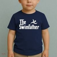 The Swim Father Funny Swimming Swimmer Gift Toddler T-Shirt thumb 2