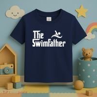 The Swim Father Funny Swimming Swimmer Gift Toddler T-Shirt thumb 3