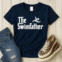 The Swim Father Funny Swimming Swimmer Gift Women's T-Shirt thumb 3