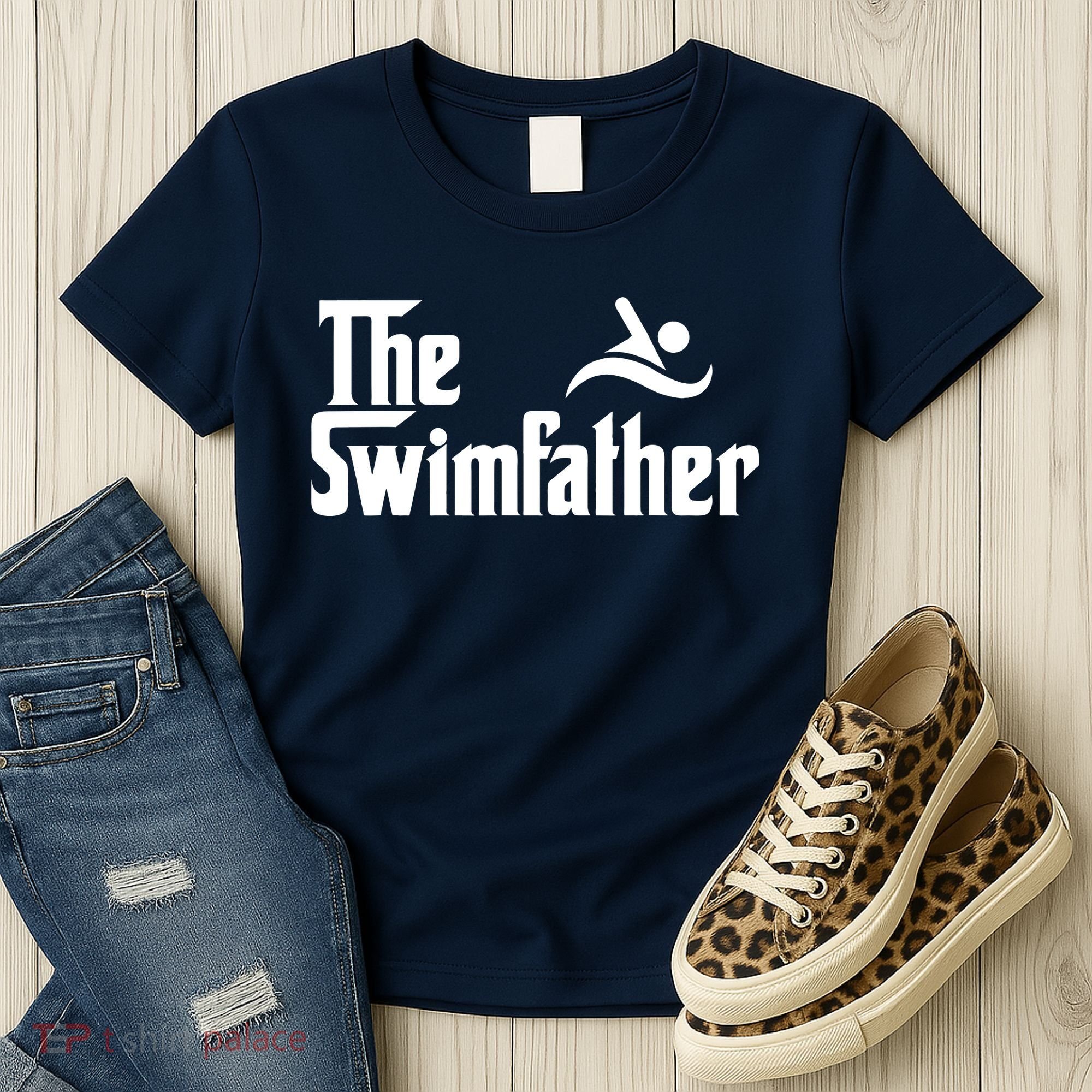 The Swim Father Funny Swimming Swimmer Gift Women's T-Shirt