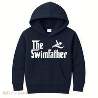 The Swim Father Funny Swimming Swimmer Gift Kids Hoodie thumb 0