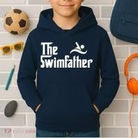 The Swim Father Funny Swimming Swimmer Gift Kids Hoodie thumb 2