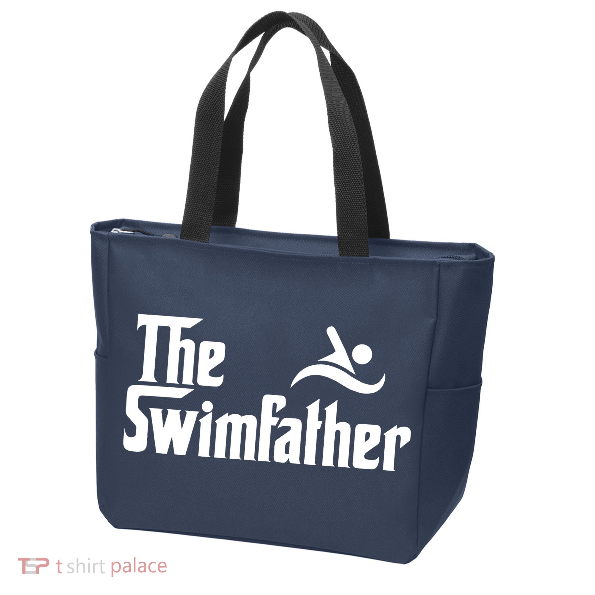 The Swim Father Funny Swimming Swimmer Gift Tote Bag