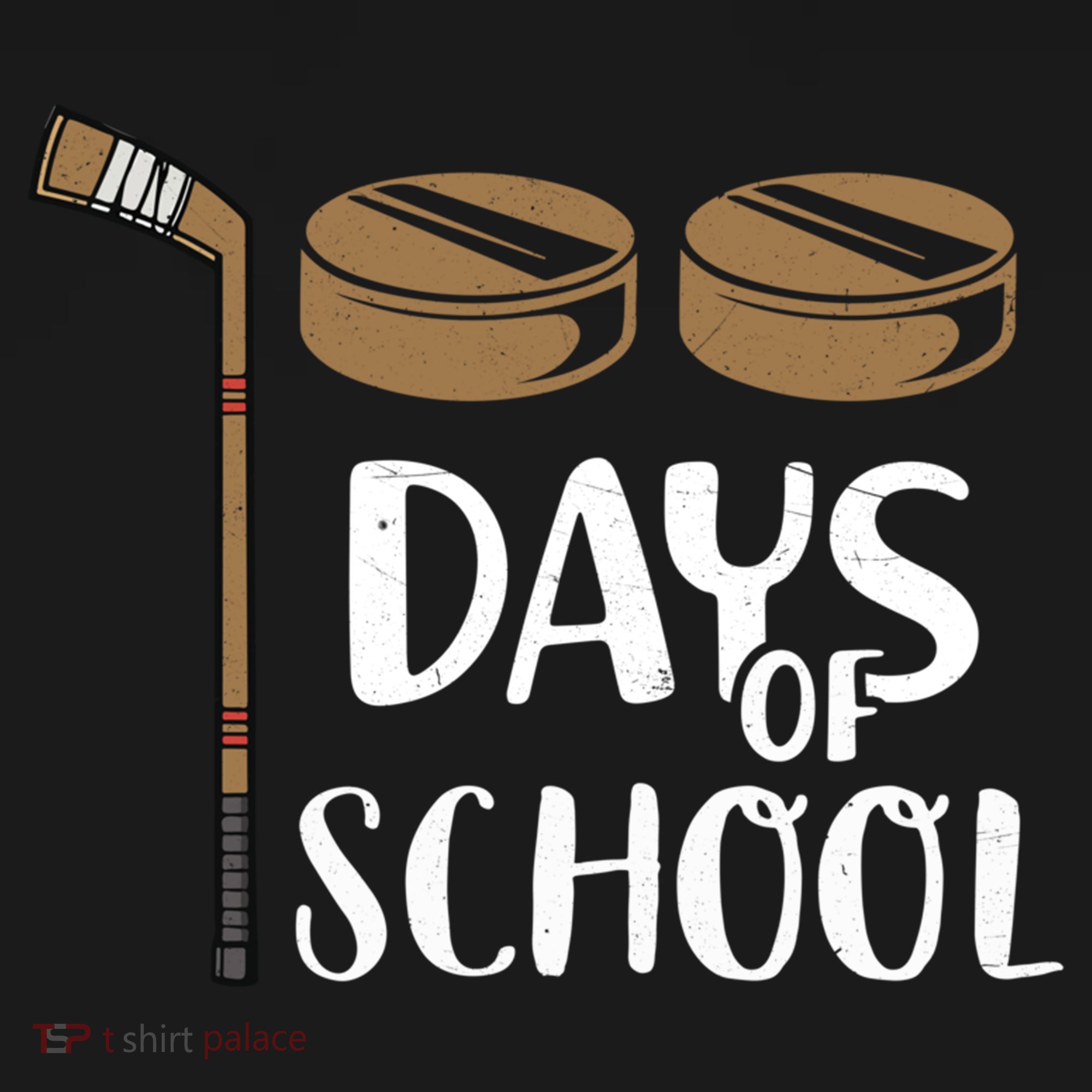 Teachers Students Funny 100th Day Of School Hockey Gift Women's Hoodie