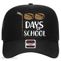 Teachers Students Funny 100th Day Of School Hockey Gift Hat thumb 0