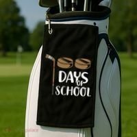 Teachers Students Funny 100th Day Of School Hockey Gift Golf Towel thumb 2