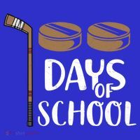 Teachers Students Funny 100th Day Of School Hockey Gift Sweatshirt thumb 3