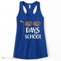 Teachers Students Funny 100th Day Of School Hockey Gift Women's Tank Top thumb 0