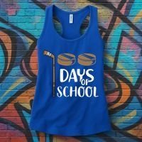 Teachers Students Funny 100th Day Of School Hockey Gift Women's Tank Top thumb 3