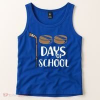 Teachers Students Funny 100th Day Of School Hockey Gift Tank Top thumb 2