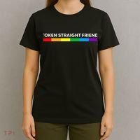 Token Straight Friend Rainbow Colors LGBT T-Shirt thumb 4