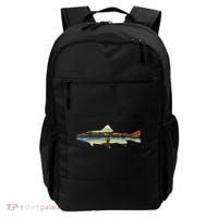 Trout Silhouette Fly Fishing Sunset Lake Backpack thumb 0