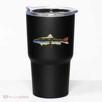 Trout Silhouette Fly Fishing Sunset Lake Tumbler thumb 0