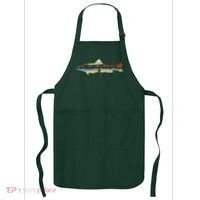 Trout Silhouette Fly Fishing Sunset Lake Apron thumb 0