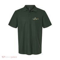 Trout Silhouette Fly Fishing Sunset Lake Polo thumb 0