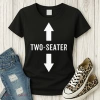 Two Seater For Men 2 Seater Dad Funny Gift Women's T-Shirt thumb 3