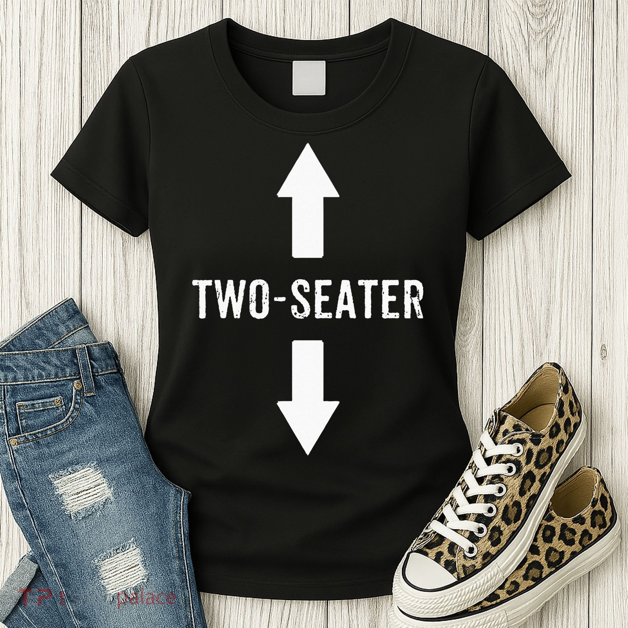 Two Seater For Men 2 Seater Dad Funny Gift Women's T-Shirt