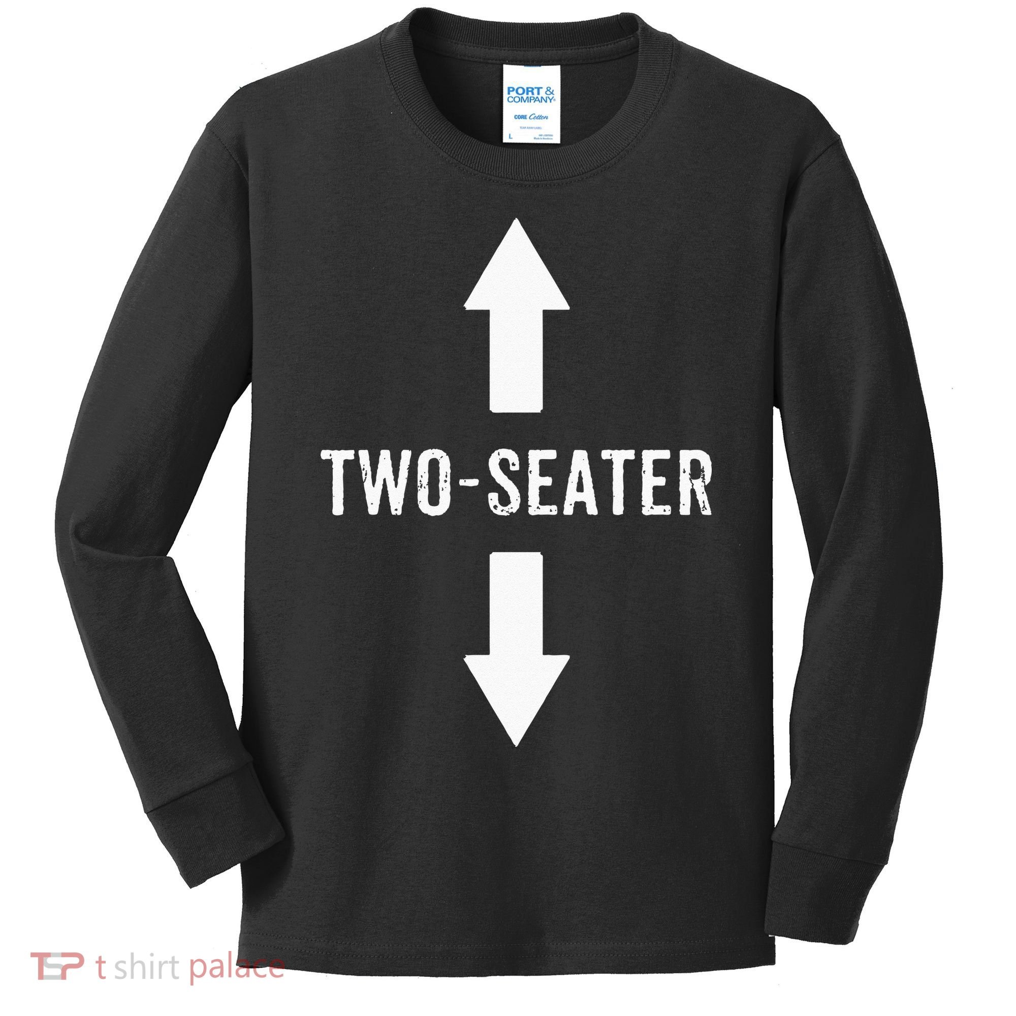 Two Seater For Men 2 Seater Dad Funny Gift Kids Long Sleeve Shirt