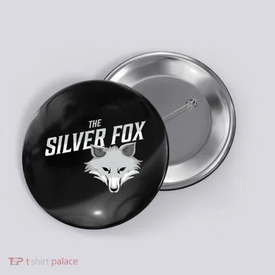 The Silver Fox Holiday Gift Button