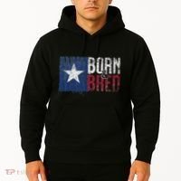 Texas State Flag Pride Born & Bred Native Home Hoodie thumb 2