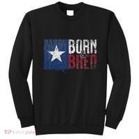 Texas State Flag Pride Born & Bred Native Home Sweatshirt thumb 0