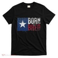 Texas State Flag Pride Born & Bred Native Home T-Shirt thumb 0