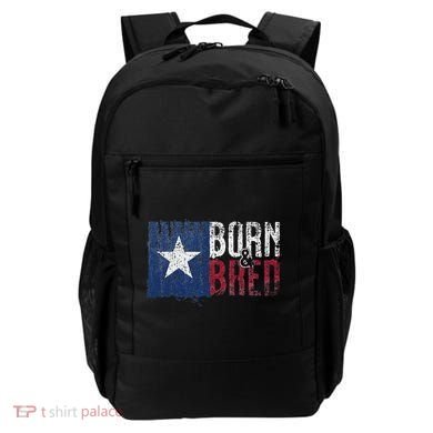 Texas State Flag Pride Born & Bred Native Home Backpack
