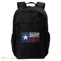Texas State Flag Pride Born & Bred Native Home Backpack thumb 0