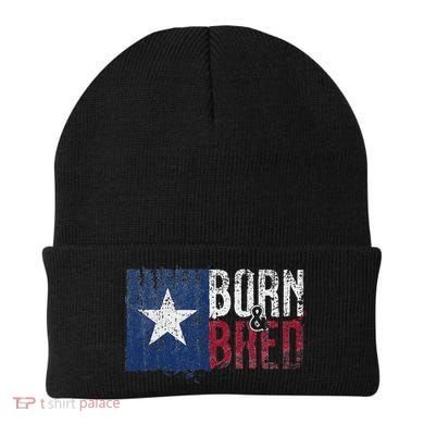 Texas State Flag Pride Born & Bred Native Home Beanie