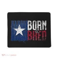 Texas State Flag Pride Born & Bred Native Home Mousepad thumb 0