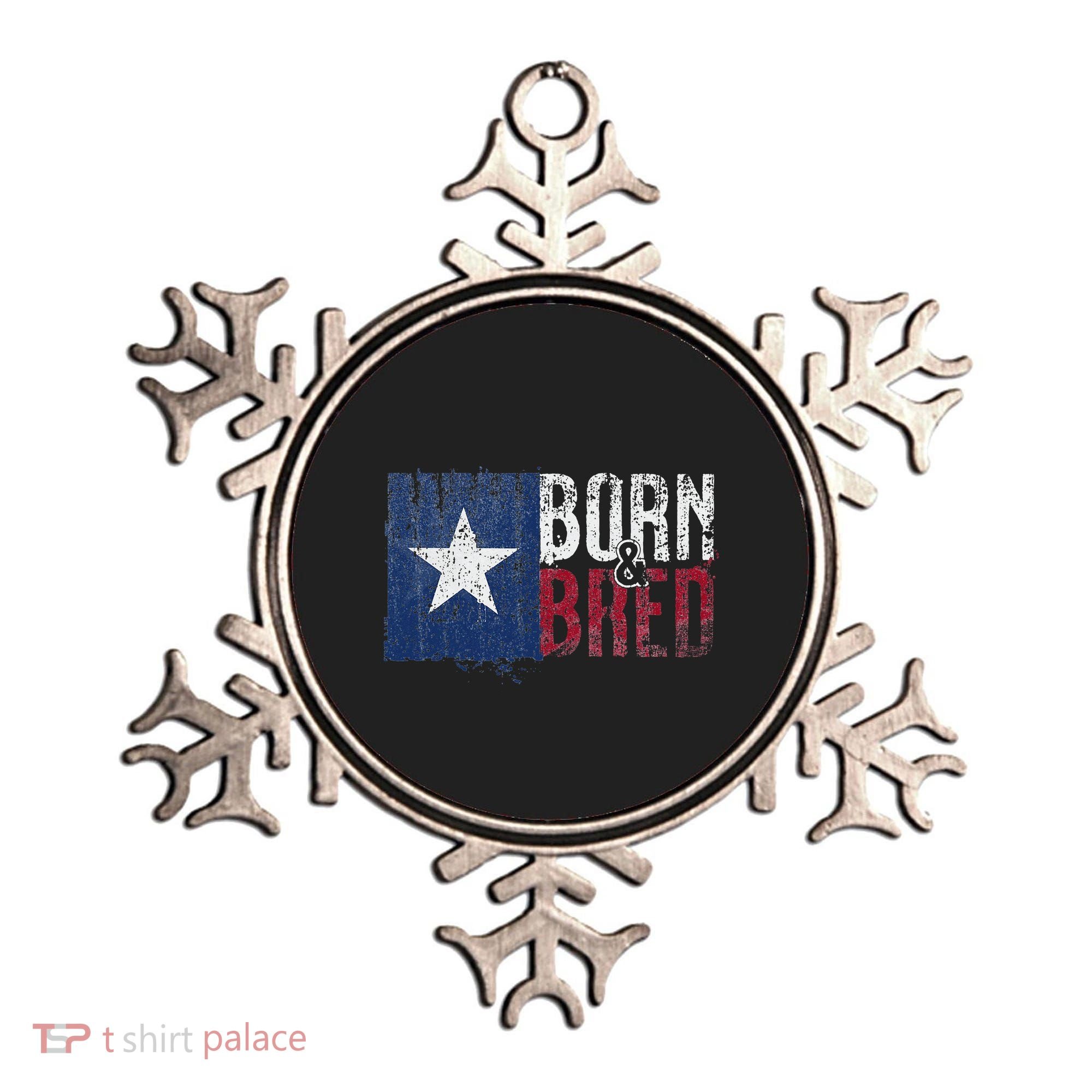 Texas State Flag Pride Born & Bred Native Home Ornament