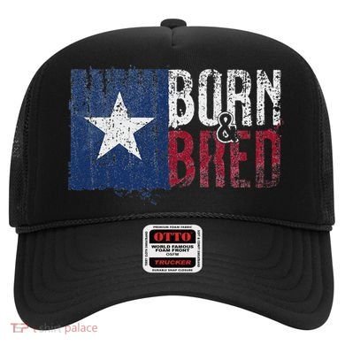 Texas State Flag Pride Born & Bred Native Home Hat