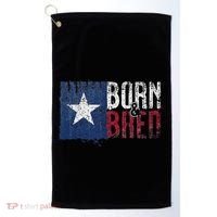 Texas State Flag Pride Born & Bred Native Home Golf Towel thumb 0