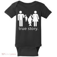 True Story Fishing Baby Bodysuit thumb 0