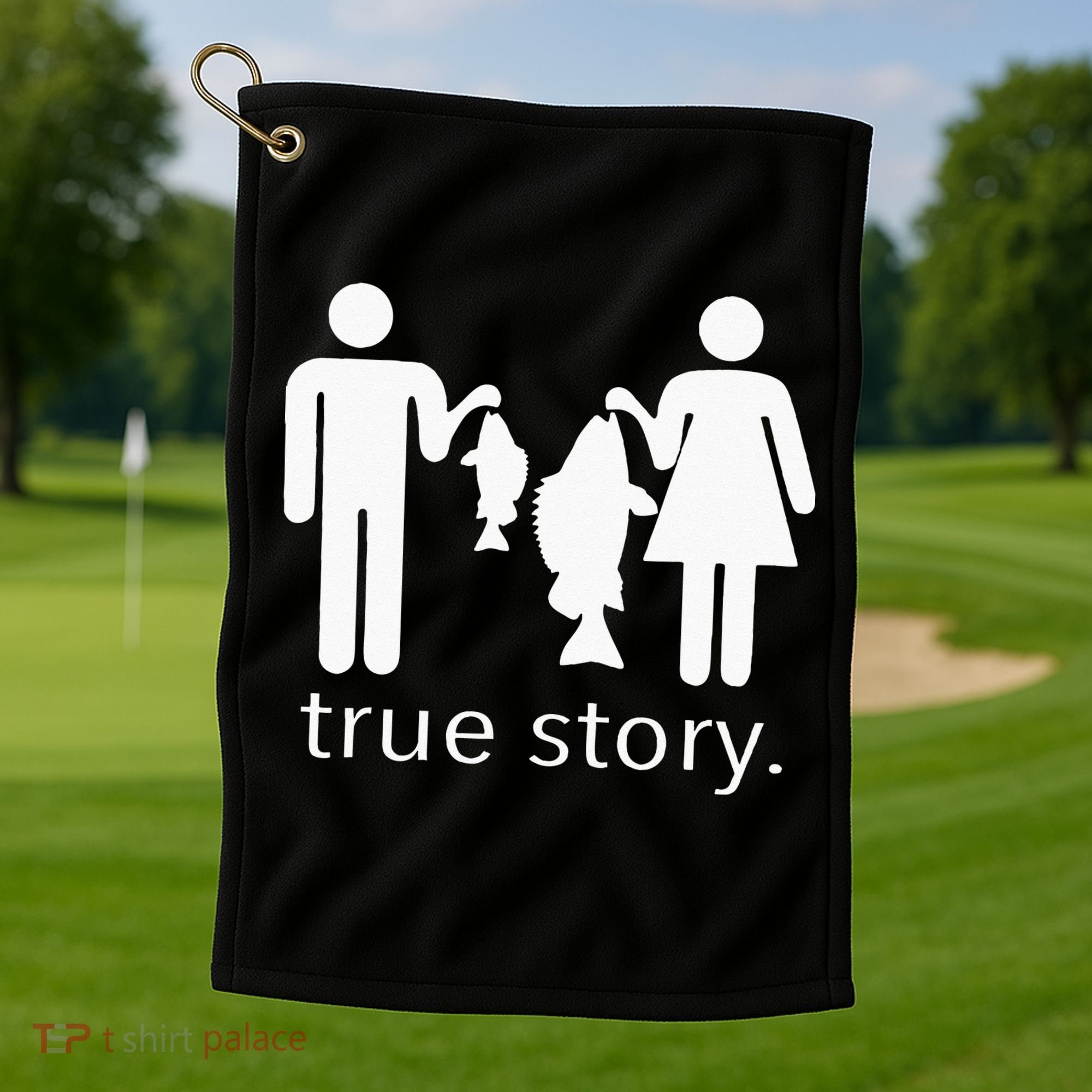 True Story Fishing Golf Towel
