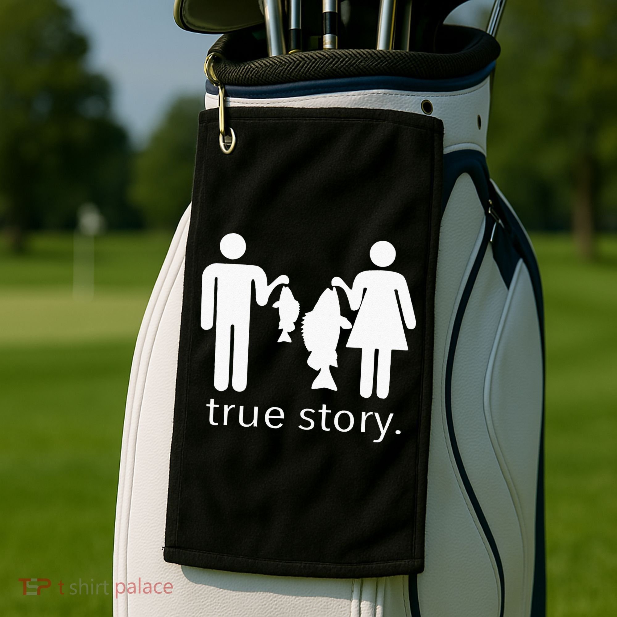 True Story Fishing Golf Towel