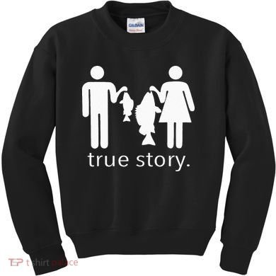 True Story Fishing Kids Sweatshirt