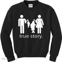 True Story Fishing Kids Sweatshirt thumb 0