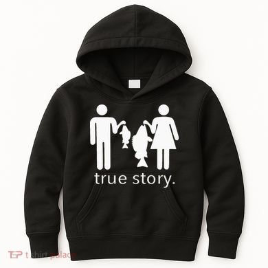 True Story Fishing Kids Hoodie