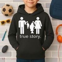 True Story Fishing Kids Hoodie thumb 2