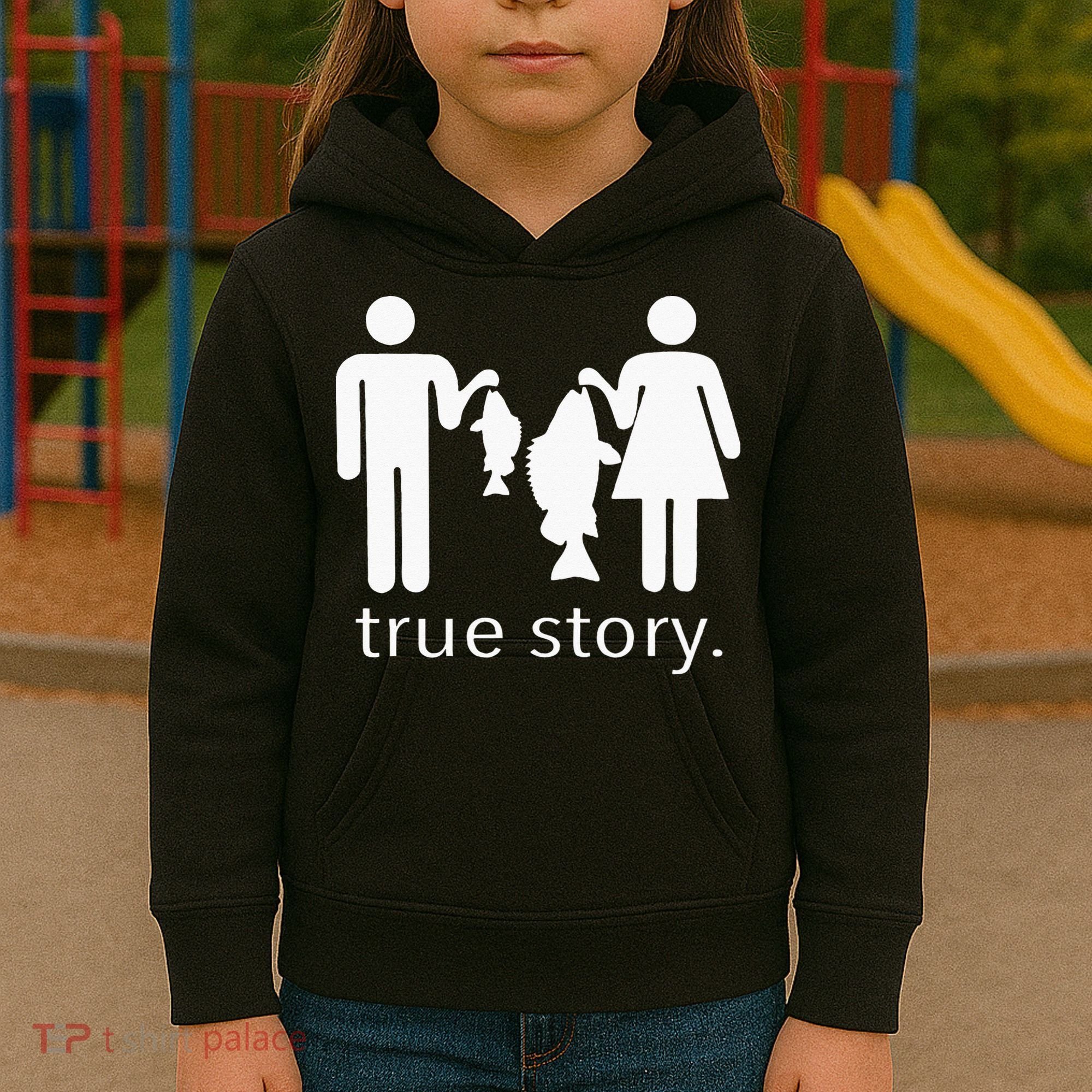 True Story Fishing Kids Hoodie