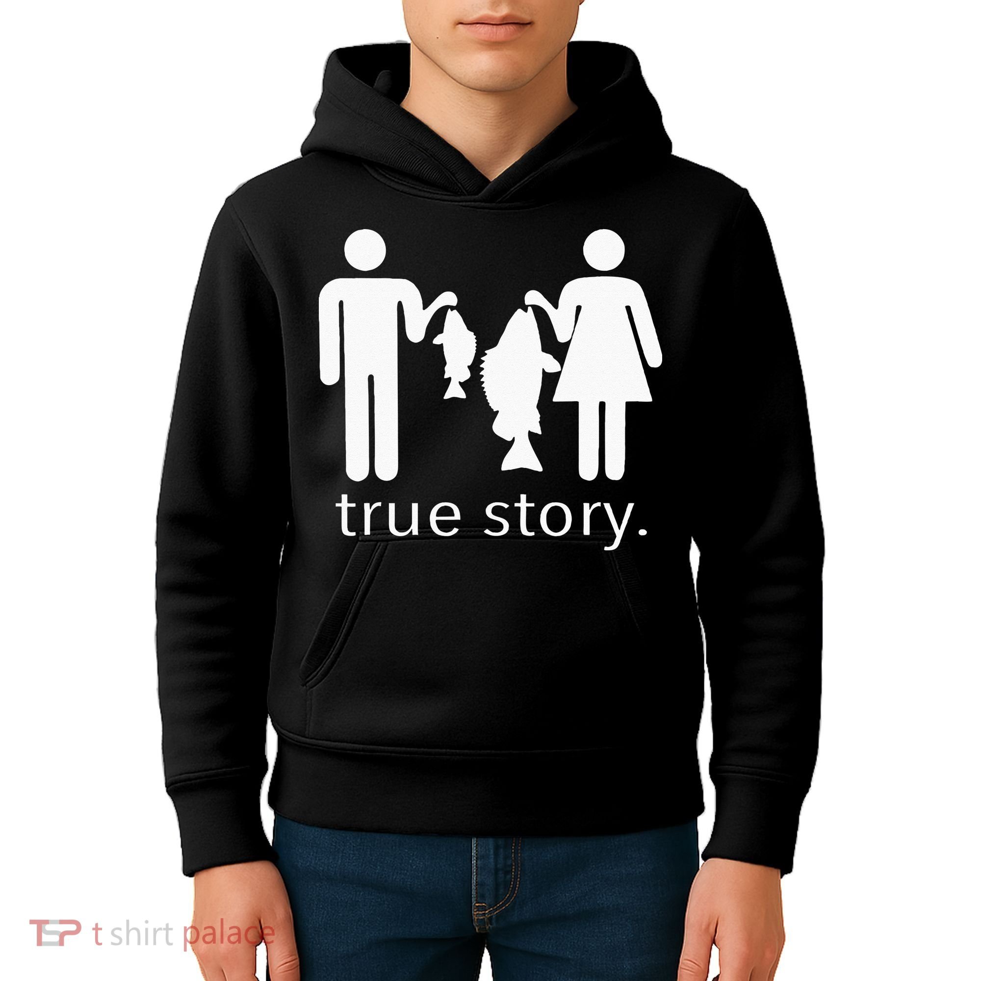 True Story Fishing Kids Hoodie