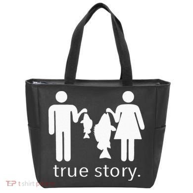 True Story Fishing Tote Bag