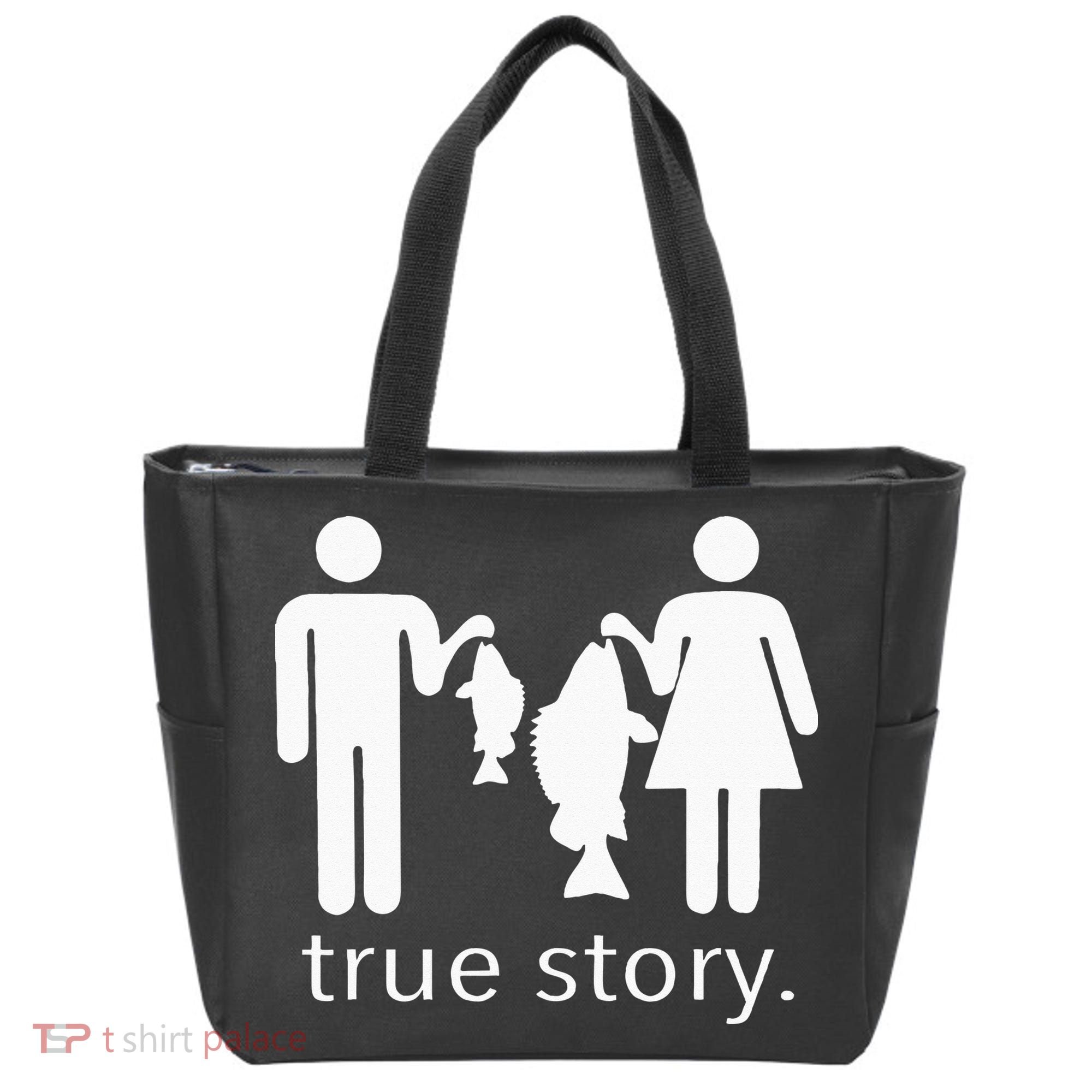 True Story Fishing Tote Bag